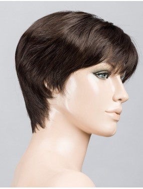 Perruque Seven Mono Part Ellen Wille teinte Espresso Mix sur mannequin vue de profil