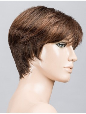 Perruque Seven Mono Part Ellen Wille teinte Chocolate Mix sur mannequin vue de profil