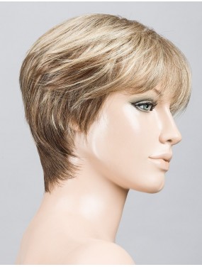 Perruque Seven Mono Part Ellen Wille teinte Sandmulti Mix sur mannequin vue de profil