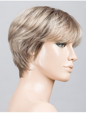 Perruque Seven Mono Part Ellen Wille teinte Pearlblonde Rooted sur mannequin vue de profil