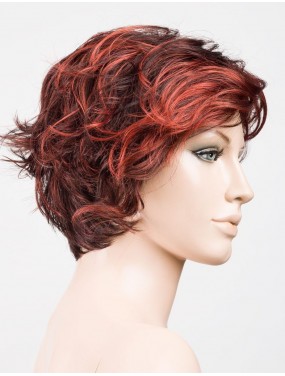 Perruque Show Ellen Wille teinte Flame Mix sur mannequin vue de profil