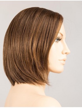 Perruque Smoke Mono Part Ellen Wille teinte Chocolate Mix sur mannequin vue de profil