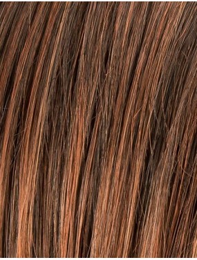 Perruque Smoke Mono Part Ellen Wille teinte Darkauburn Mix gros plan de la teinte