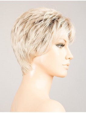 Perruque Spring Hi Ellen Wille teinte Platinblonde Rooted sur mannequin vue de profil