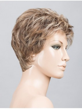 Perruque Time Comfort Ellen Wille teinte Darksand Rooted sur mannequin vue de profil