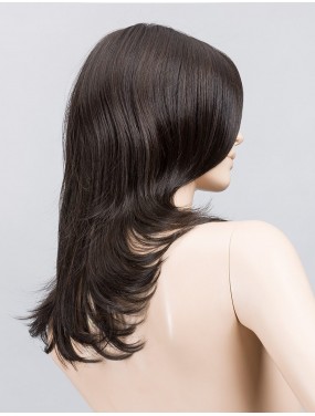 Perruque Voice Large Mono Ellen Wille teinte Espresso Mix sur mannequin vue de profil