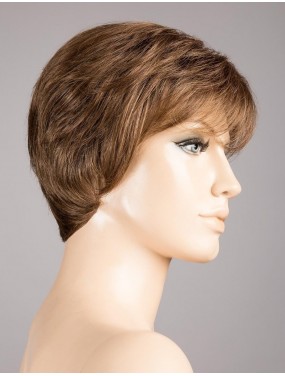 Perruque Cara Ellen Wille teinte Mocca Rooted sur mannequin vue de profil