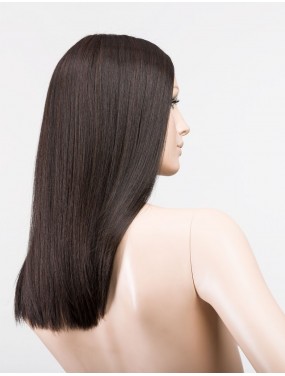 Perruque Sleek Mono Part Ellen Wille teinte Espresso Mix sur mannequin vue de profil