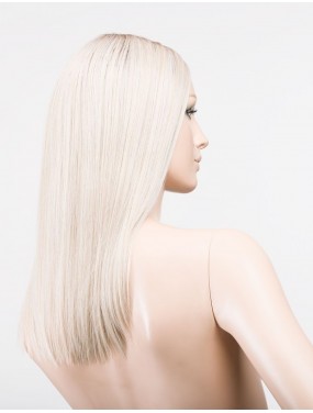 Perruque Sleek Mono Part Ellen Wille teinte Light champagne Rooted sur mannequin vue de profil