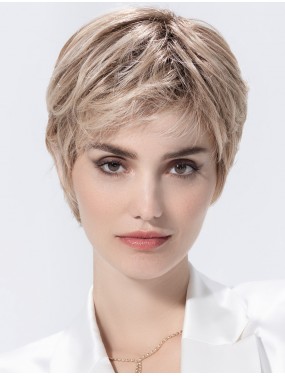 Perruque Harmony Soft Ellen Wille teinte Pearlblonde Rooted portée par un mannequin – vue 1