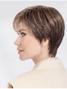 Perruque Select Soft Ellen Wille teinte Coffeebrown Mix portée par un mannequin – vue 4