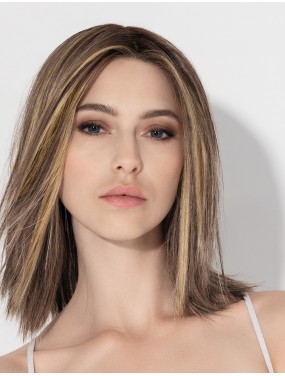 Perruque Treasure Soft Ellen Wille teinte Bernstein Lighted portée par un mannequin – vue 1