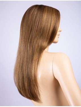 Perruque Mirage Deluxe Ellen Wille teinte Mocca Rooted sur mannequin vue de profil