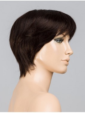 Perruque Award Deluxe Ellen Wille en cheveux naturels, teinte Espresso Mix – sur tête de mannequin