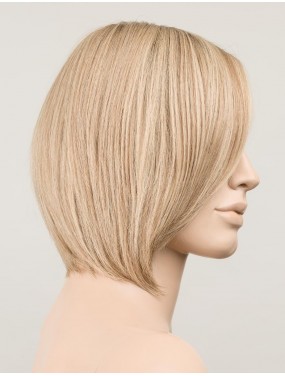 Perruque Jadore Deluxe Ellen Wille en cheveux naturels, teinte Sandyblonde Rooted – sur tête de mannequin