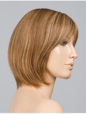 Perruque Mikado Mono Ellen Wille en cheveux naturels, teinte Tobacco Rooted – sur tête de mannequin