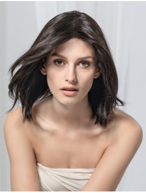 Perruque Yara Mono Ellen Wille en cheveux naturels, teinte Black – portée