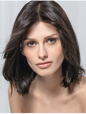 Perruque Yara Mono Ellen Wille en cheveux naturels, teinte Black – portée