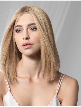 Perruque Prestige Deluxe Ellen Wille en cheveux naturels, teinte Sandyblonde Rooted – portée