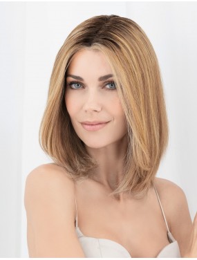 Perruque Appeal Mono Ellen Wille en cheveux naturels, teinte Lightbernstein Rooted – portée