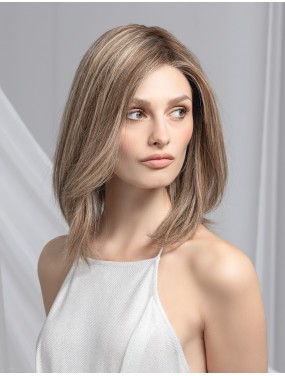 Perruque Trinity Plus Deluxe Ellen Wille en cheveux naturels, teinte Sandmulti Rooted – portée