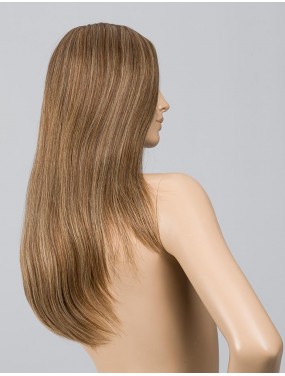Perruque Obsession Deluxe Ellen Wille en cheveux naturels, teinte Bernstein Mix – sur tête de mannequin