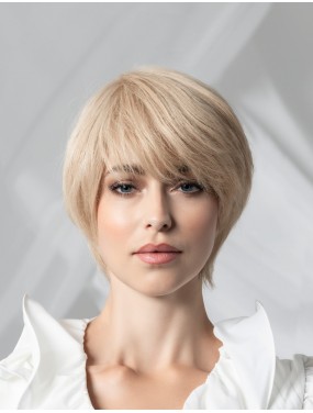 Perruque Award Deluxe Ellen Wille en cheveux naturels, teinte Pearlblonde Mix – portée