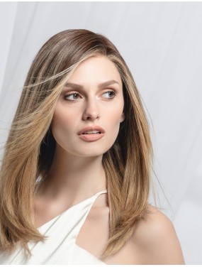Perruque Zora Mono Ellen Wille en cheveux naturels, teinte Bernstein Tipped – portée