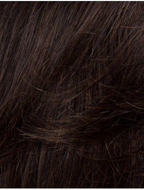 Perruque Award Deluxe Ellen Wille en cheveux naturels, teinte Espresso Mix – gros plan de la teinte