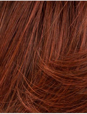 Perruque Award Deluxe Ellen Wille en cheveux naturels, teinte Winered Rooted – gros plan de la teinte