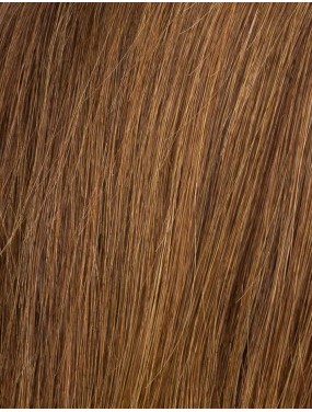 Perruque Mikado Mono Ellen Wille en cheveux naturels, teinte Chocolate Rooted – gros plan de la teinte