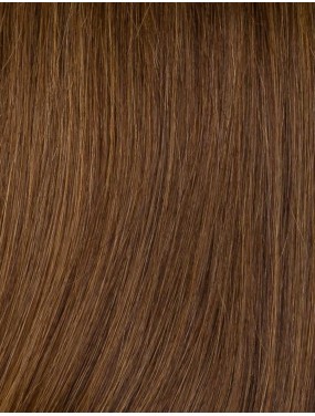 Perruque Prestige Deluxe Ellen Wille en cheveux naturels, teinte Chocolate Rooted – gros plan de la teinte