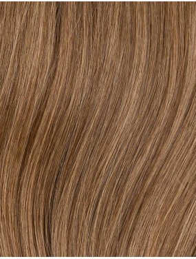 Perruque Prestige Deluxe Ellen Wille en cheveux naturels, teinte Nougat Rooted – gros plan de la teinte
