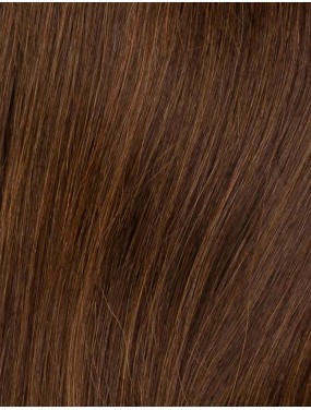 Perruque Obsession Deluxe Ellen Wille en cheveux naturels, teinte Chocolate Mix – gros plan de la teinte