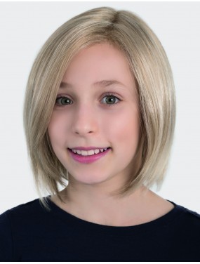 Perruque enfant Eli Ellen Wille Power Kids – carré lisse à hauteur du menton, teinte blonde, vue de face