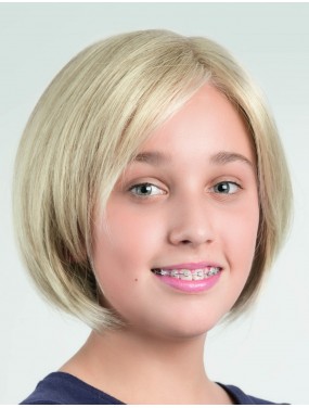 Perruque enfant Emma Ellen Wille Power Kids – carré court blond, vue de face