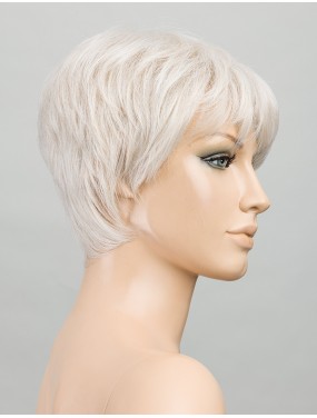 Perruque Novel Deluxe Ellen Wille – teinte White Mix sur mannequin, vue de profil