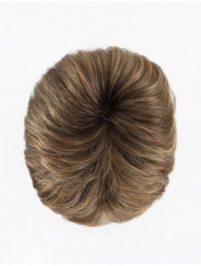 Perruque Posh Deluxe Ellen Wille – teinte Bernstein Rooted, racines vues de dessus
