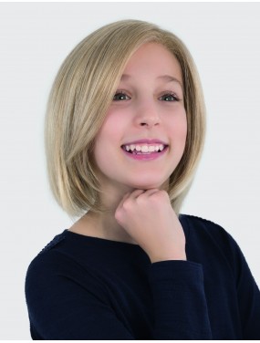 Perruque enfant Eli Ellen Wille Power Kids – carré lisse blond, vue de face