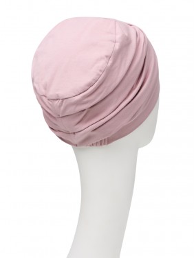 Bonnet Nomi en coton, coloris Quartz Rose, vu de l'arrière