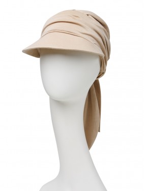 Casquette BRIANA CAP SOFT LINE, coloris SABLE, présentation de face