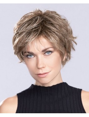 Perruque RELAX LARGE, Couleur Sand Multi Rooted (Blond foncé avec balayage clair et Effet racine d'un ton plus foncé)