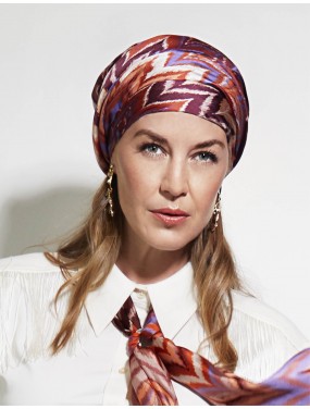 Photo du bonnet Boho haute couture, imprimé somptueux