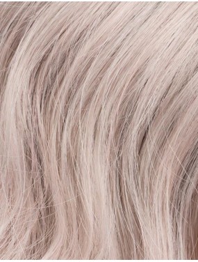 Perruque Amber Mono Part Ellen Wille teinte Pastel Rose Rooted gros plan de la teinte