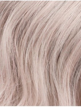 Perruque Amber Mono Part Ellen Wille teinte Pastel Rose Rooted gros plan de la teinte