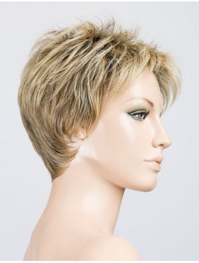 Perruque Bliss Ellen Wille teinte Sand Rooted sur mannequin vue de profil
