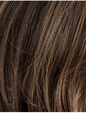Perruque Delight Mono Part Ellen Wille teinte Coffeebrown Lighted gros plan de la teinte