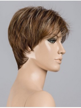 Perruque Elan Ellen Wille teinte Tobacco Rooted sur mannequin vue de profil
