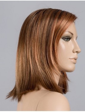 Perruque Flirt Mono Part Ellen Wille teinte Safranbrown Rooted sur mannequin vue de profil