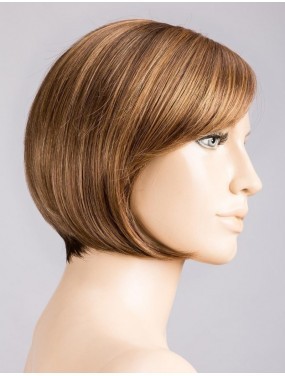 Perruque French Mono Part Ellen Wille teinte Hotmocca Mix sur mannequin vue de profil